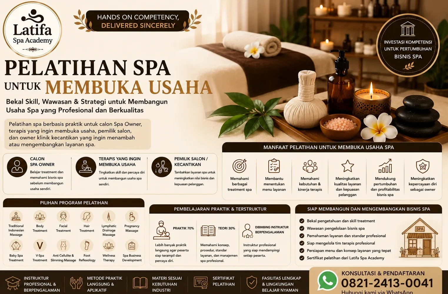 Pelatihan Spa untuk Membuka Usaha | Bekal Skill & Bisnis Spa | Latifa Spa Academy