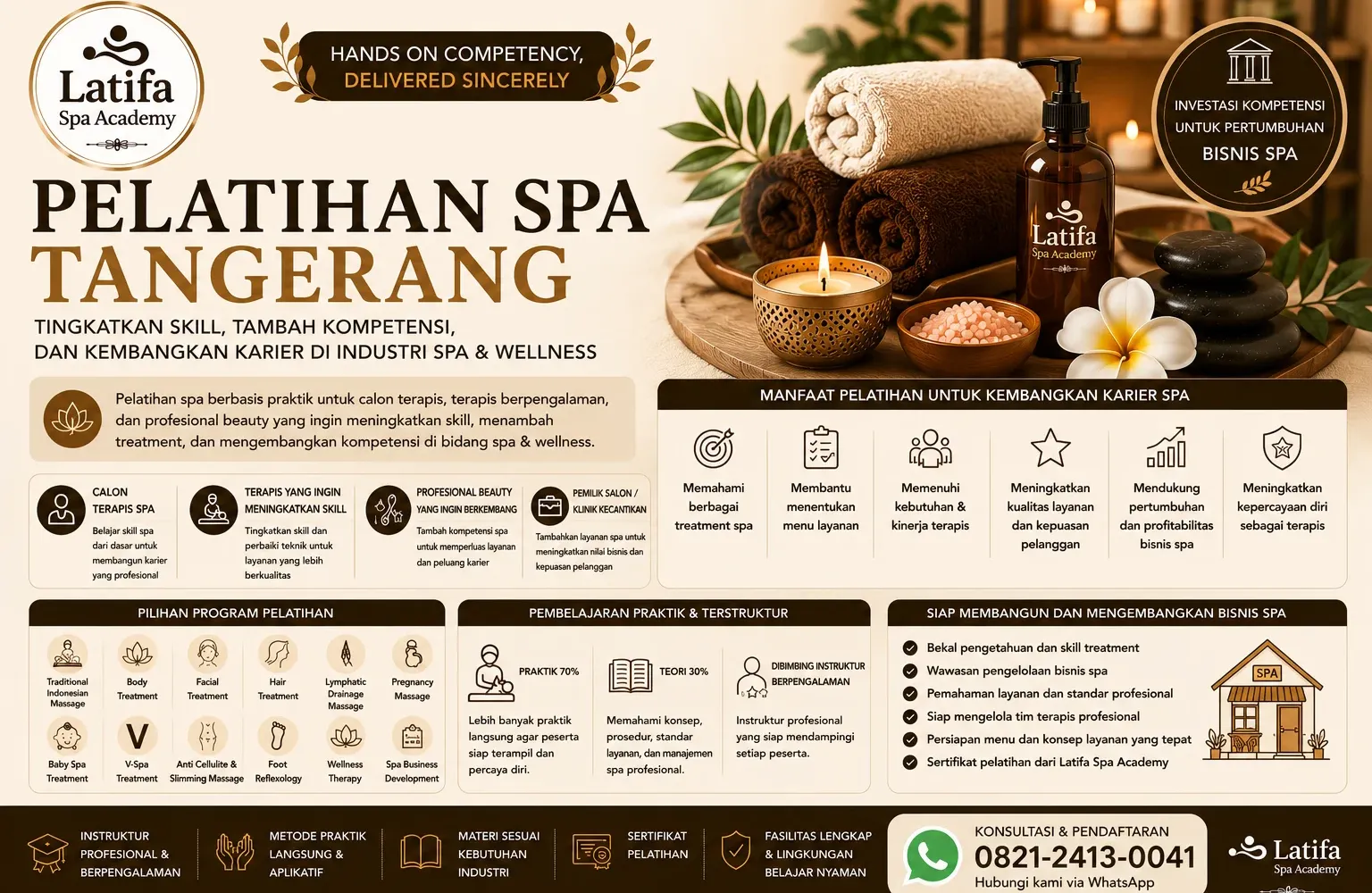 Training Spa Tangerang Selatan Profesional | Praktik Langsung | Latifa Spa Academy