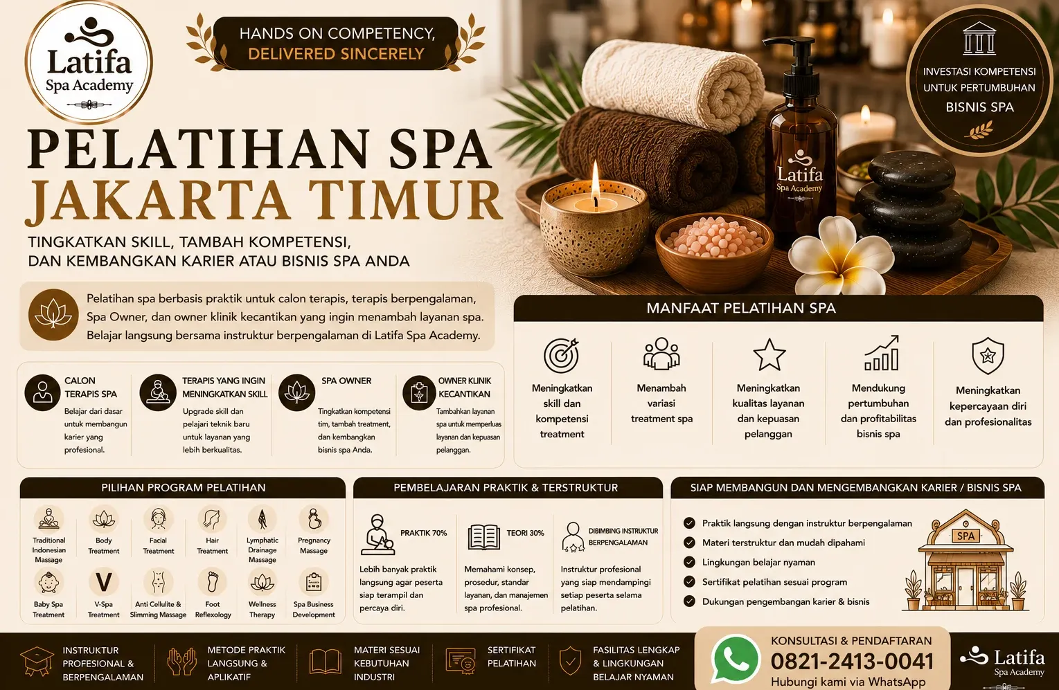 Pelatihan Spa Jakarta Timur Profesional | Latifa Spa Academy