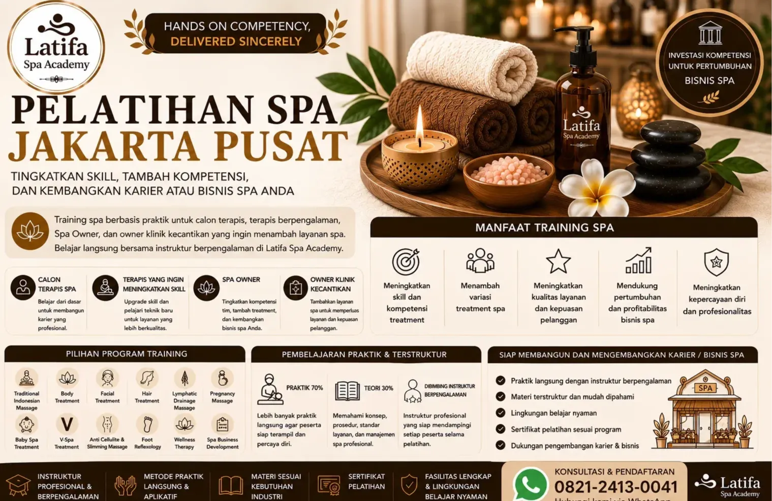 Pelatihan Spa Jakarta Pusat Profesional | Latifa Spa Academy
