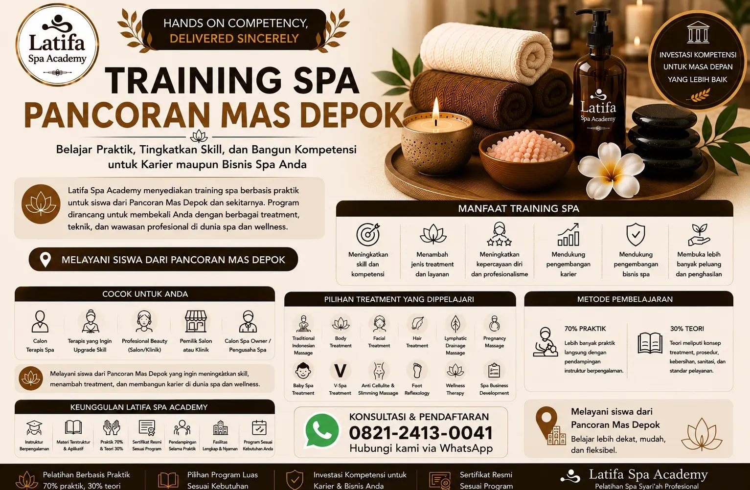 Training Spa Pancoran Mas Depok Profesional | Latifa Spa Academy