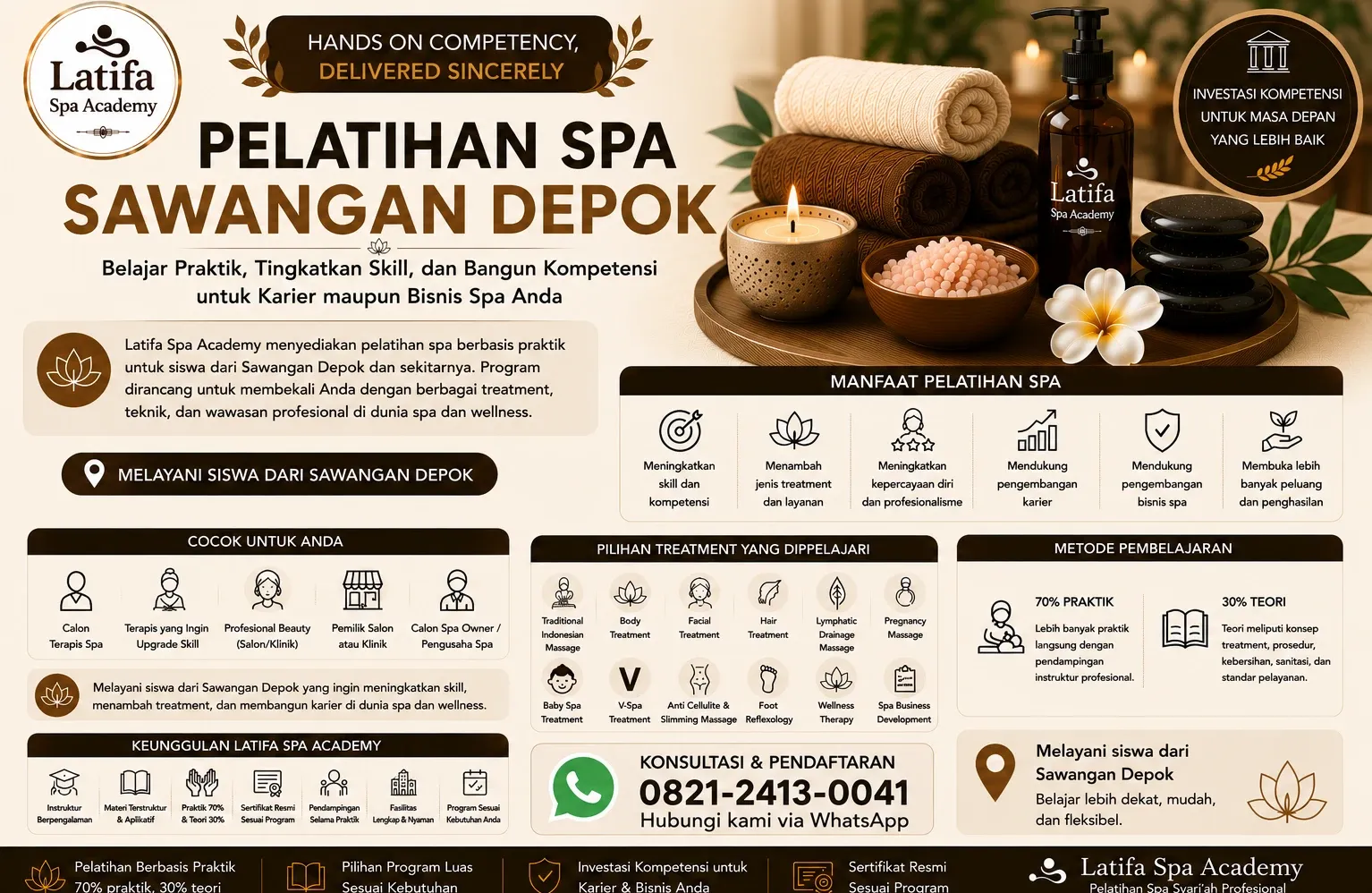 Pelatihan Spa Sawangan Depok Profesional | Latifa Spa Academy