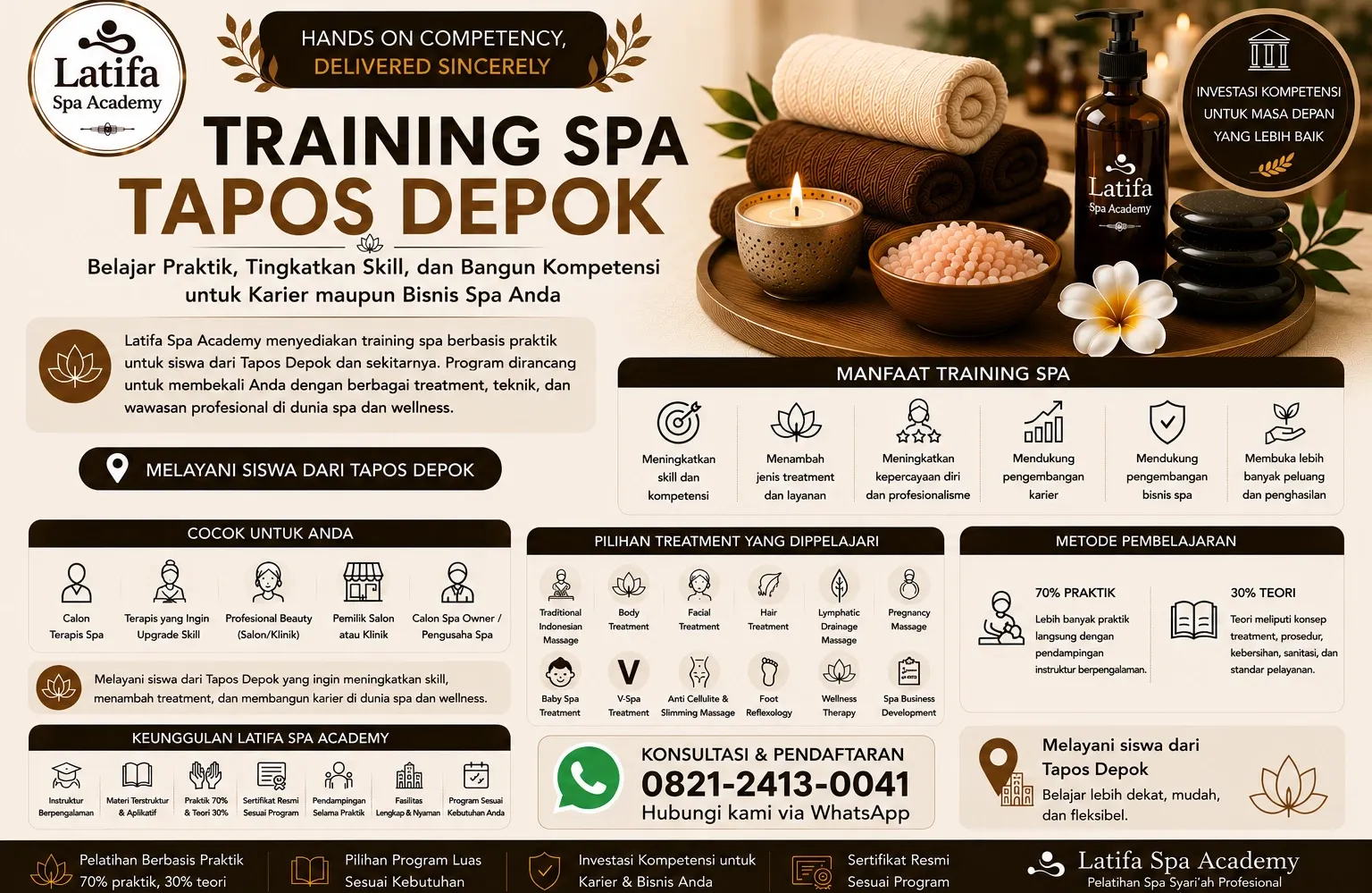Training Spa Tapos Depok Profesional | Latifa Spa Academy