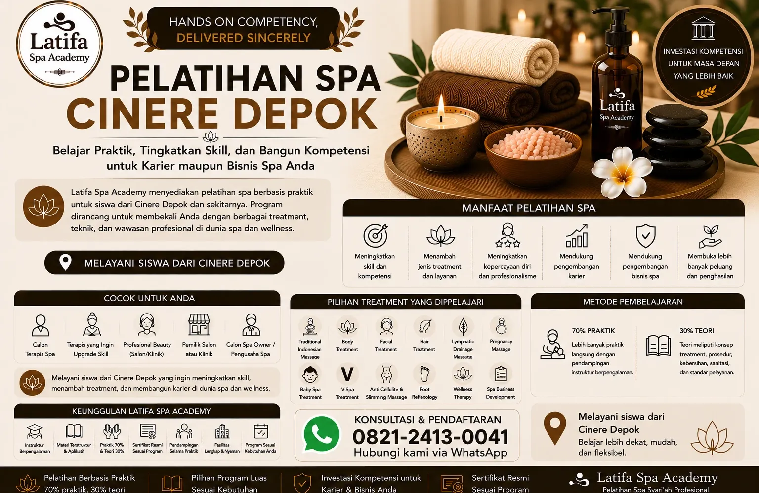 Pelatihan Spa Cinere Depok Profesional | Latifa Spa Academy