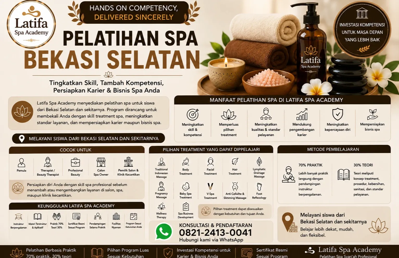 Pelatihan Spa Bekasi Selatan Profesional | Latifa Spa Academy