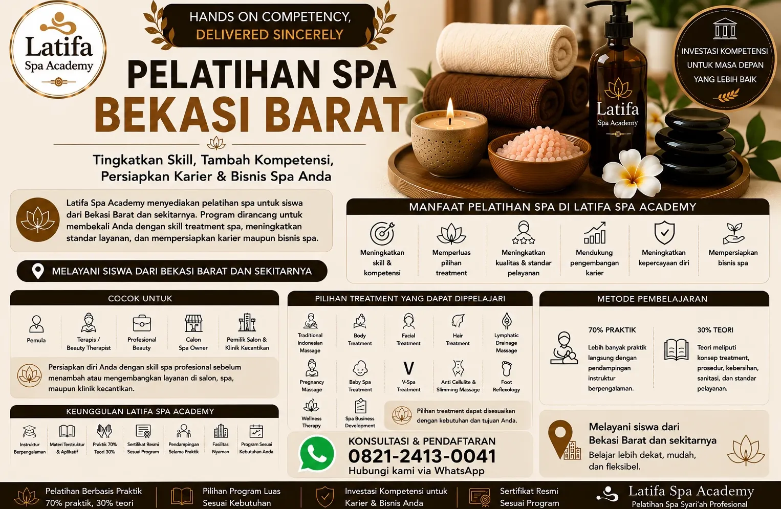 Pelatihan Spa Bekasi Barat Profesional | Latifa Spa Academy