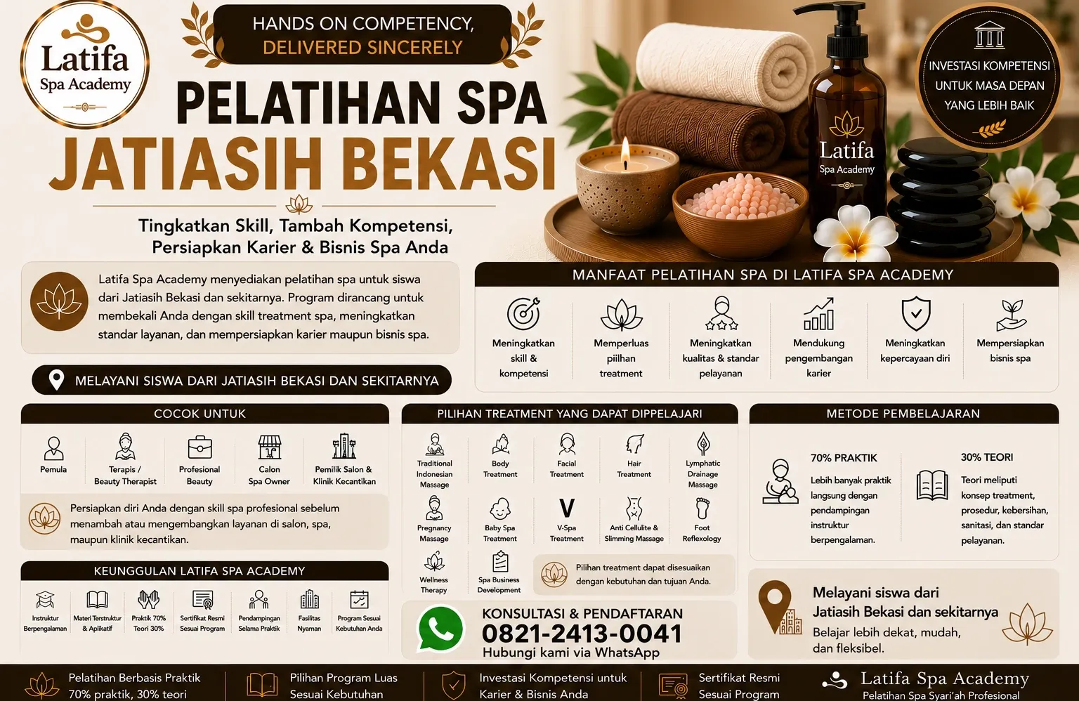 Pelatihan Spa Jatiasih Bekasi Profesional | Latifa Spa Academy