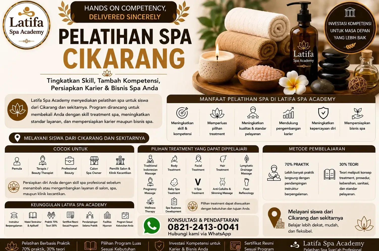 Pelatihan Spa Cikarang Profesional | Latifa Spa Academy