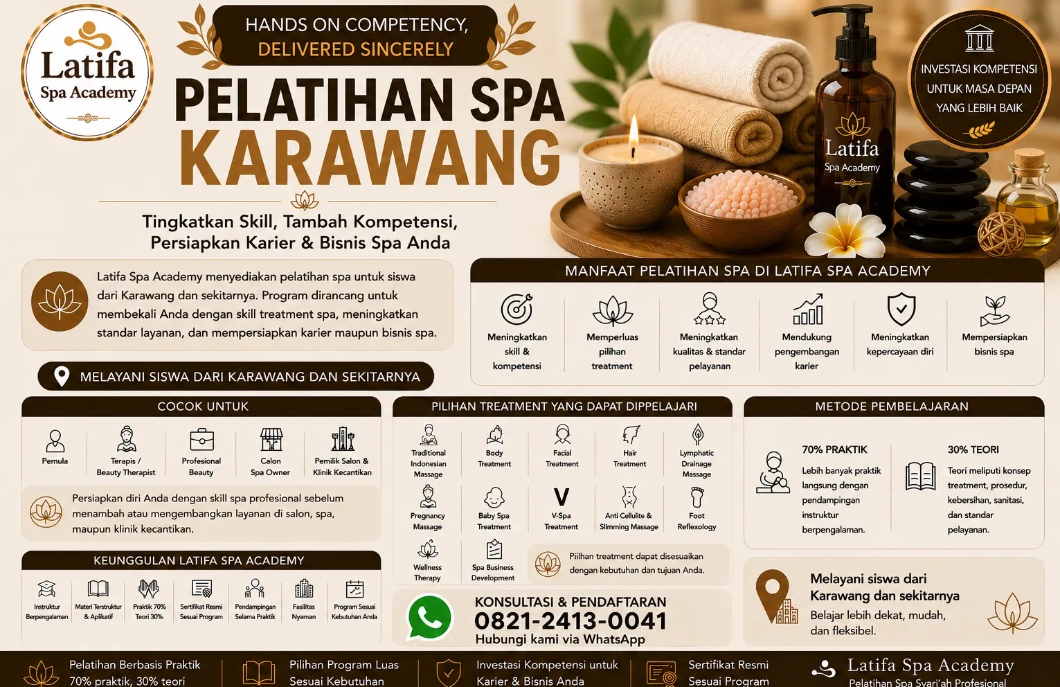 Pelatihan Spa Karawang Profesional | Latifa Spa Academy