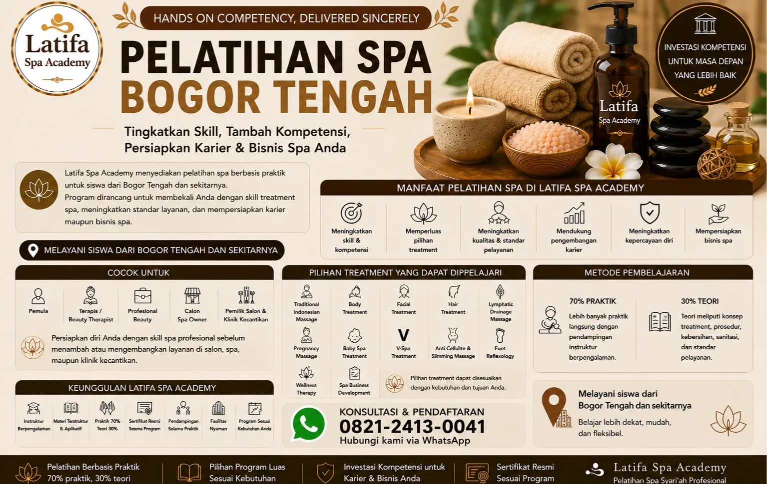 Pelatihan Spa Bogor Tengah Profesional | Latifa Spa Academy