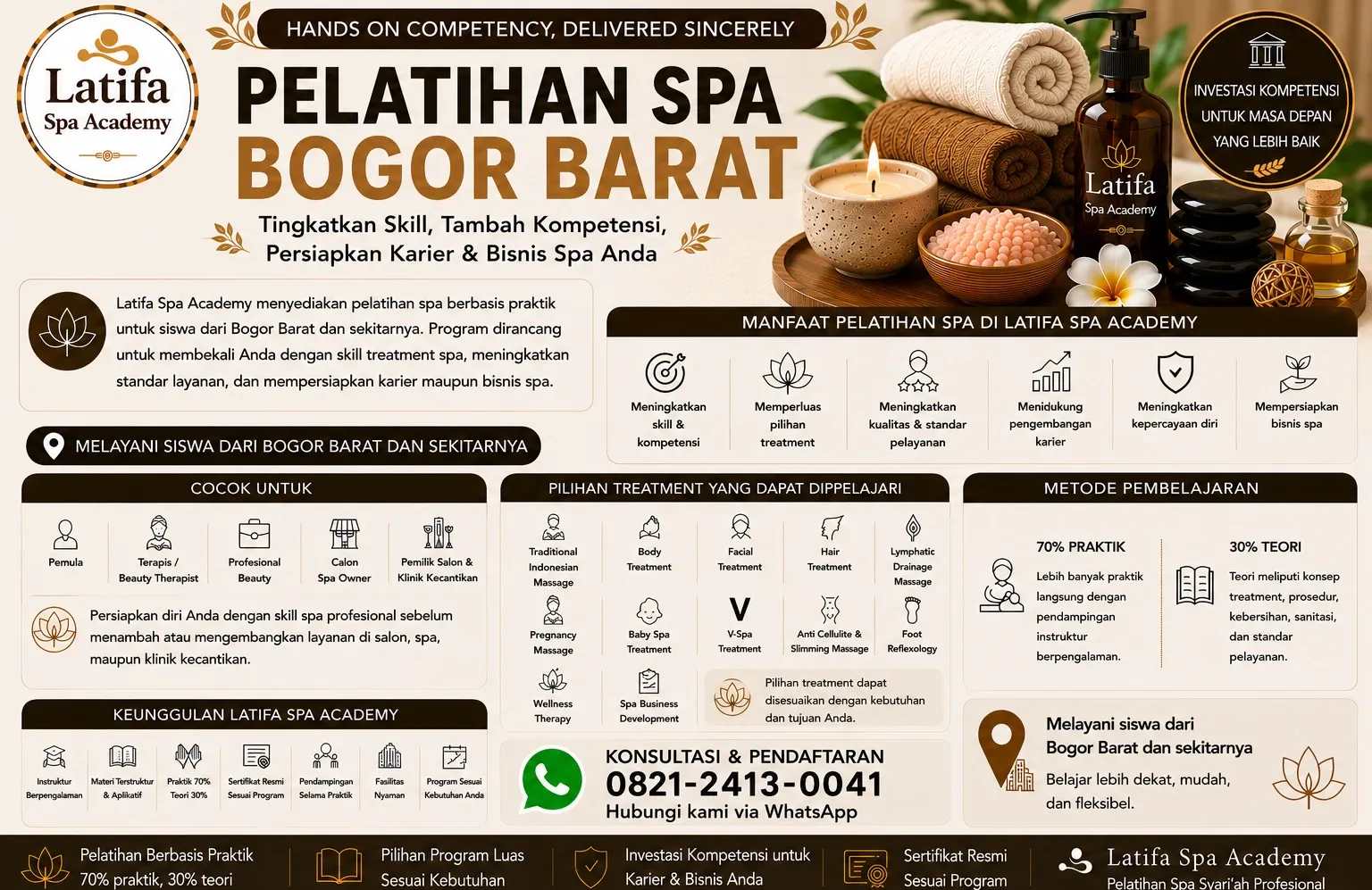Pelatihan Spa Bogor Barat Profesional | Latifa Spa Academy