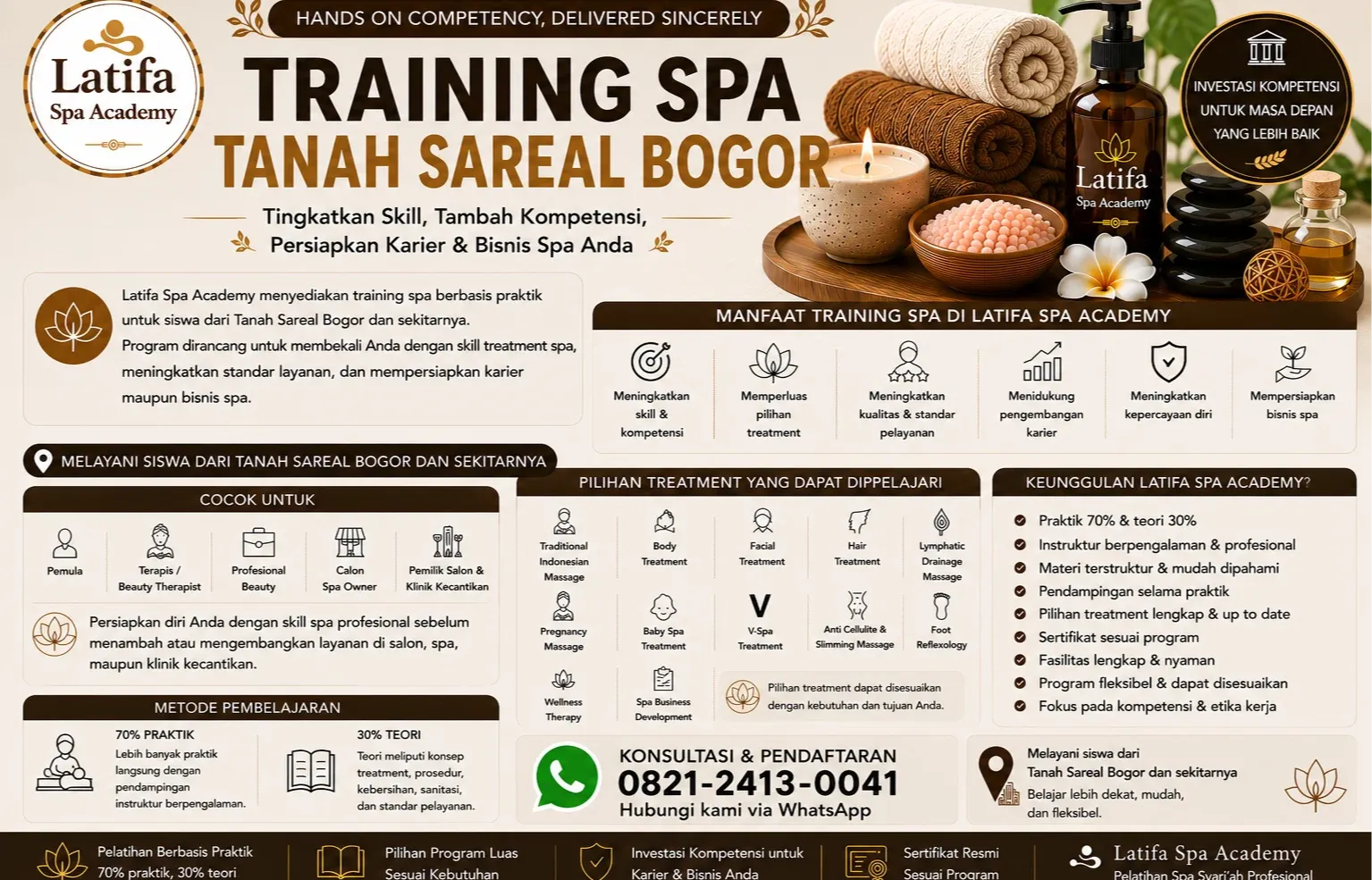 Training Spa Tanah Sareal Bogor Profesional | Latifa Spa Academy