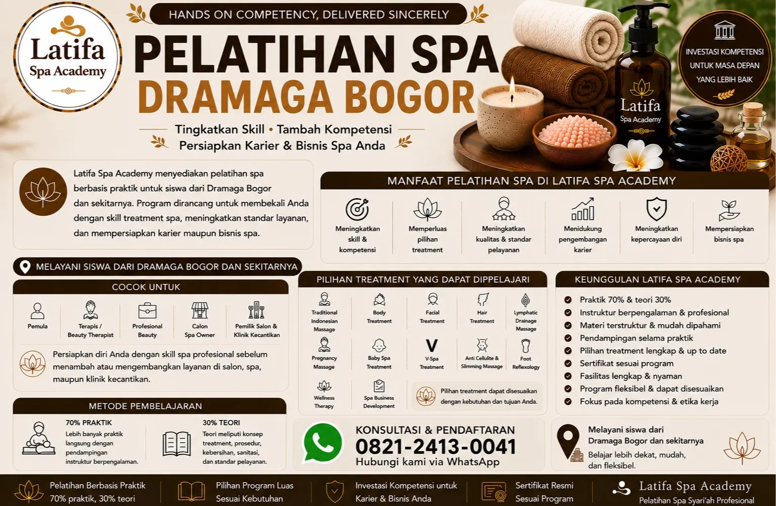 Pelatihan Spa Dramaga Bogor Profesional | Latifa Spa Academy