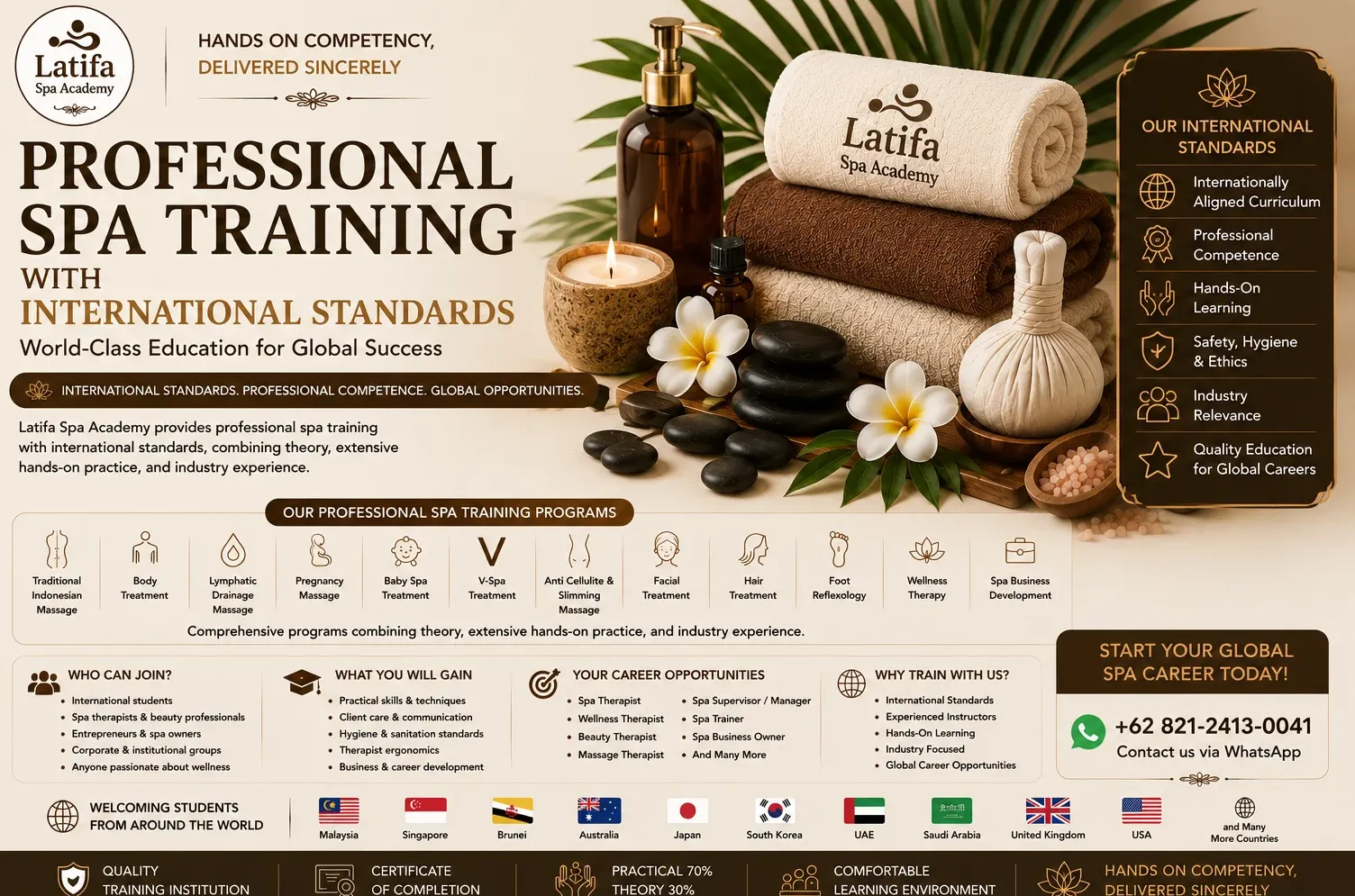 Professional Spa Training with International Standards | Latifa Spa Academy