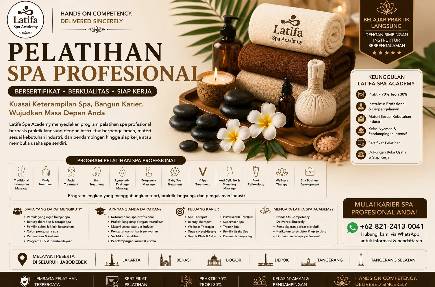 Pelatihan Spa Profesional Bersertifikat & Siap Kerja | Latifa Spa Academy