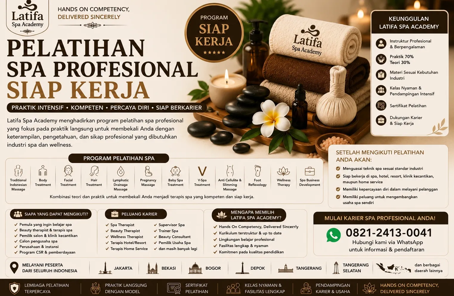 Pelatihan Spa Profesional Siap Kerja | Latifa Spa Academy