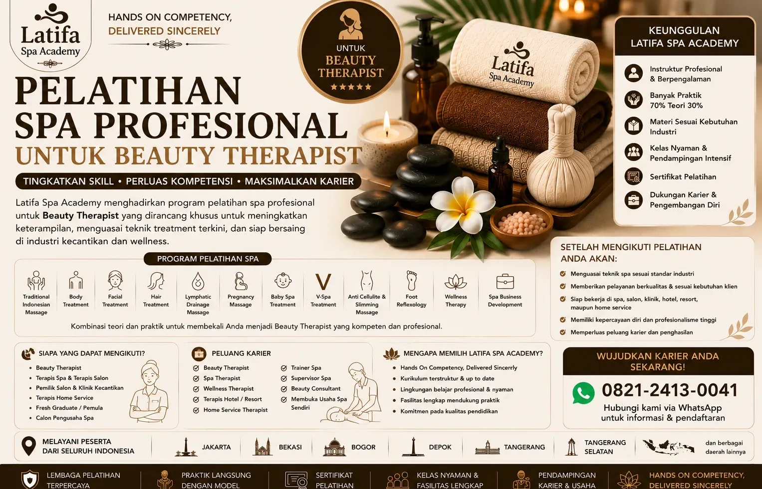 Pelatihan Spa Profesional untuk Beauty Therapist | Latifa Spa Academy