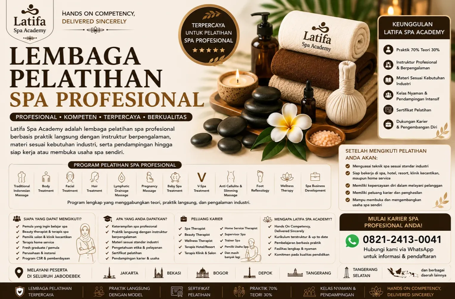 Lembaga Pelatihan Spa Profesional | Latifa Spa Academy
