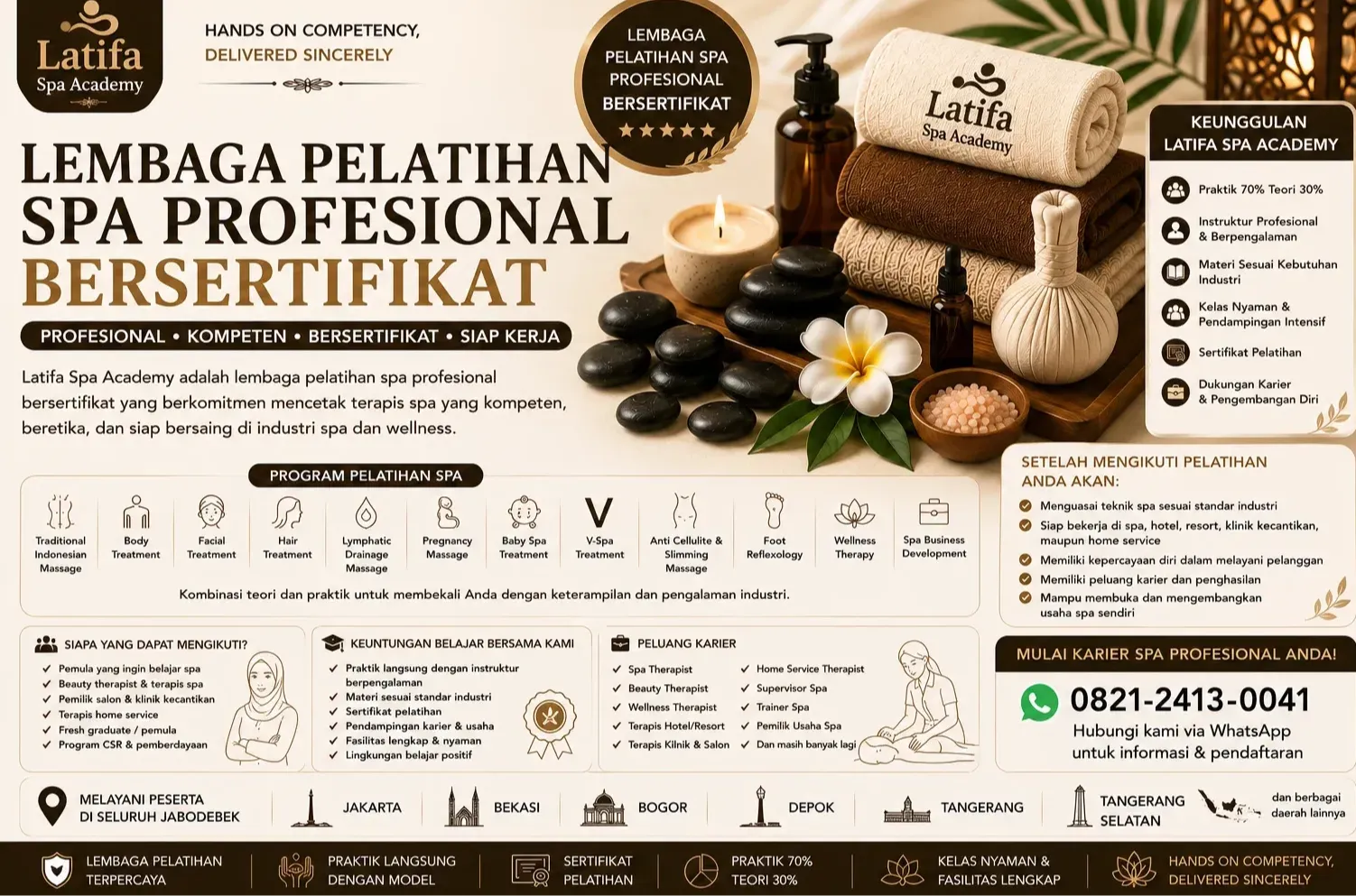 Lembaga Pelatihan Spa Profesional Bersertifikat | Latifa Spa Academy
