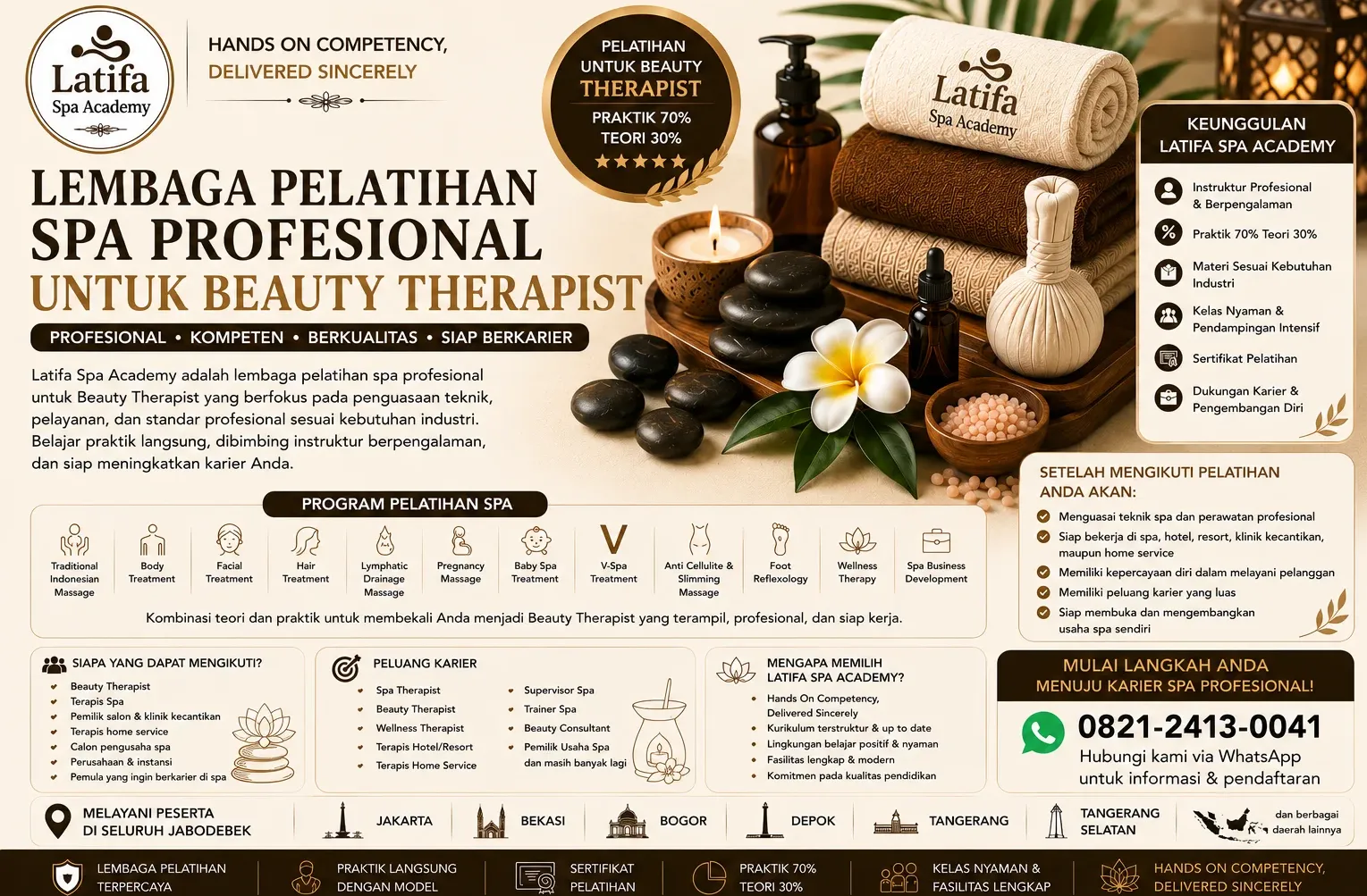 Lembaga Pelatihan Spa Profesional untuk Beauty Therapist | Latifa Spa Academy